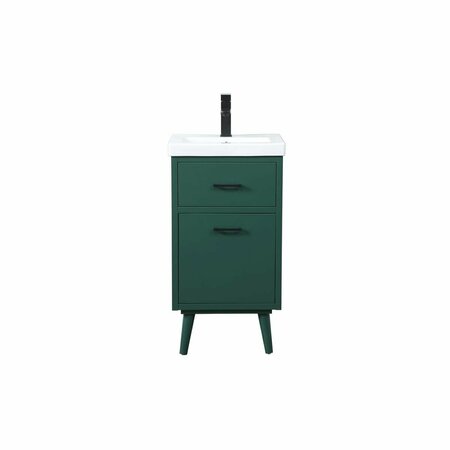 DOBA-BNT 18 in. Bathroom Vanity, Green SA2208715